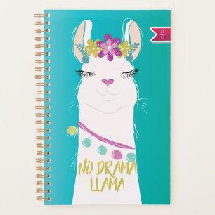 Illustratie nr. Drama Llama Monogram Planner