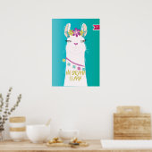 Illustratie nr. Drama Llama Monogram Poster (Keuken)
