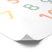 Illustratie nummeroverzicht klaslokaal Montessori Poster (Hoek)