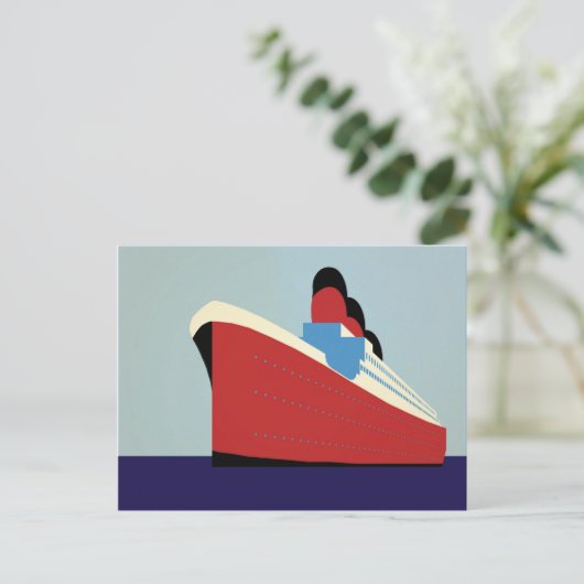 Illustratie  oceaanringing briefkaart (Staand voorkant)