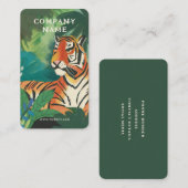 Illustratie oerwoud tijger visitekaartje (Voorkant / Achterkant)