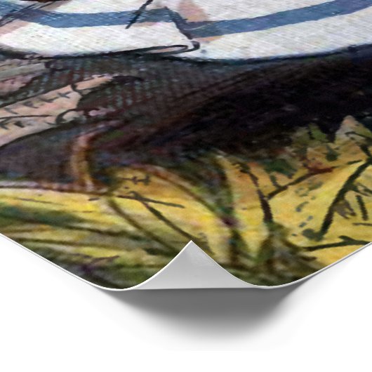  illustratie "Old Moeder Goose" Poster (Hoek)