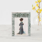  illustratie ontwerp Mode dames Kaart (Gele Bloem)