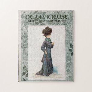 illustratie ontwerp Mode dames Legpuzzel