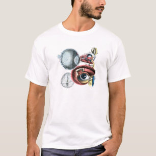Illustratie ooganatomie Optometrie T-shirt