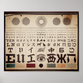 Illustratie ooggrafiek poster