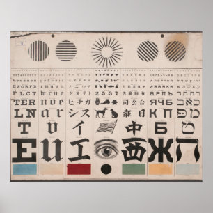 Illustratie  ooggrafiek poster