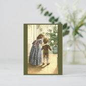  illustratie op kerstkaarten feestdagenkaart (Staand voorkant)