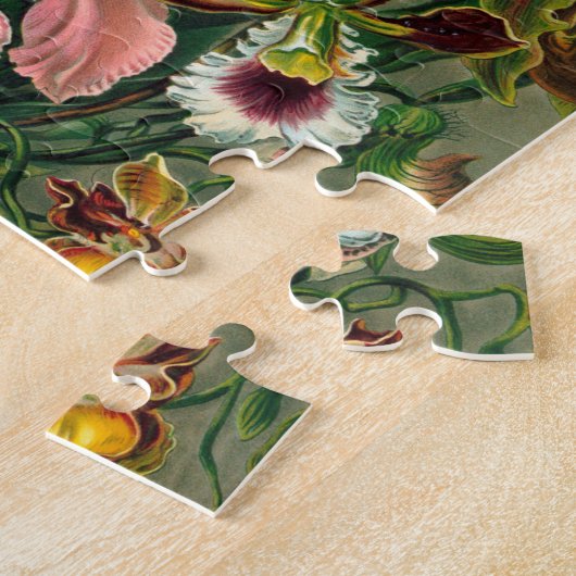 Illustratie orchidee-Floral schilderen Legpuzzel (Zijkant)