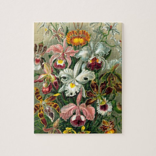 Illustratie orchidee-Floral schilderen Legpuzzel (Verticaal)