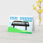  Illustratie Orgel 30e Verjaardag Groet Kaart (Gele Bloem)