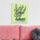 Illustratie Oude gardeneraangepast Canvas (Insitu (Woonkamer))