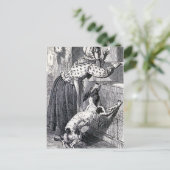  illustratie "Oude moeder Hubbard" Briefkaart (Staand voorkant)