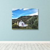 Illustratie parkstad historische barn door LH Canvas Afdruk (Insitu (Houten vloer))