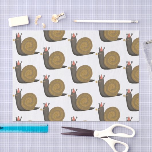 Illustratie partijslak tissuepapier (Craft)