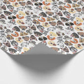 Illustratie Patroonzoete binnenlandse honden Cadeaupapier (Hoek)