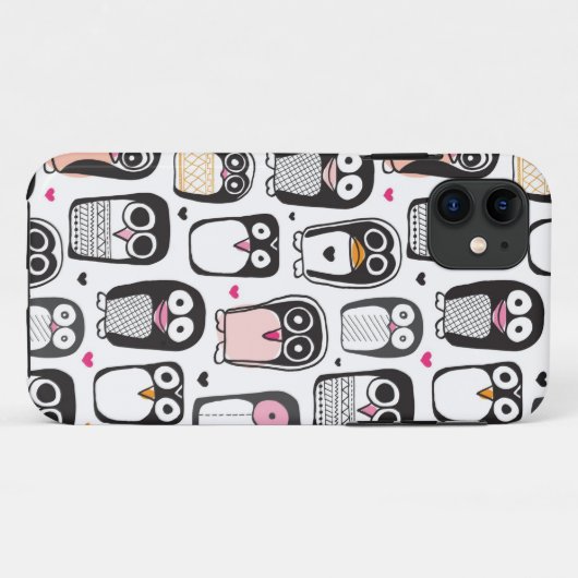 illustratie pinguïn achtergrond Case-Mate iPhone case (Achterkant (horizontaal))
