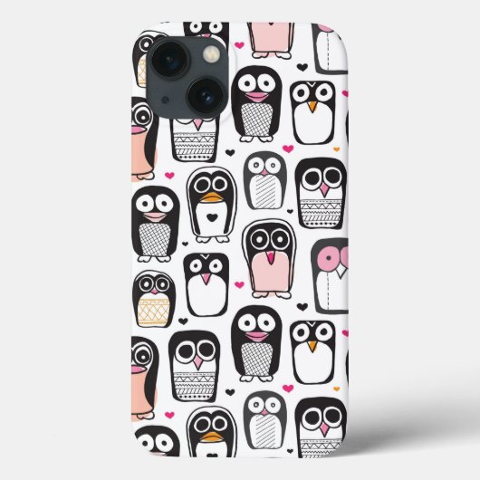 illustratie pinguïn achtergrond Case-Mate iPhone case (Achterkant)