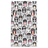 illustratie pinguïn achtergrond klein cadeauzakje (Voorkant)