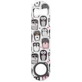 illustratie pinguïn achtergrond speed flessenopener (Achterkant)