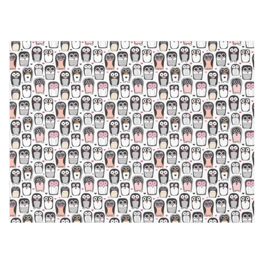 illustratie pinguïn achtergrond tafelkleed (Voorkant (Horizontaal))