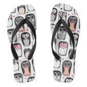 illustratie pinguïn achtergrond teenslippers (Voetbed)