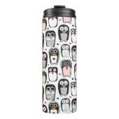 illustratie pinguïn achtergrond thermosbeker (Voorkant)