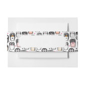 illustratie pinguïn achtergrond uitnodigingen wikkel (Voorkant Voorbeeld)