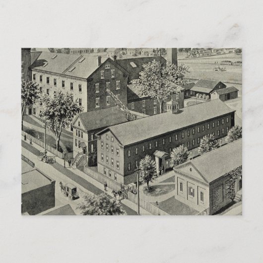 Illustratie Plainville Connecticut Briefkaart (Voorkant)