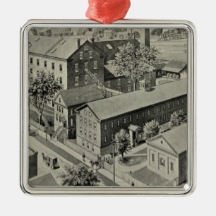 Illustratie Plainville Connecticut Metalen Ornament
