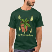 Illustratie Plant Nepenthes Pitcher — Aangepast T-shirt (Voorkant)
