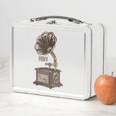 illustratie Platenspeler cartoon (In situ)