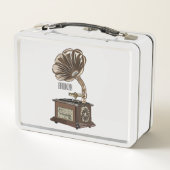 illustratie Platenspeler cartoon (Achterkant)