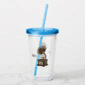illustratie Platenspeler cartoon Acryl Drinkbeker (Achterkant)