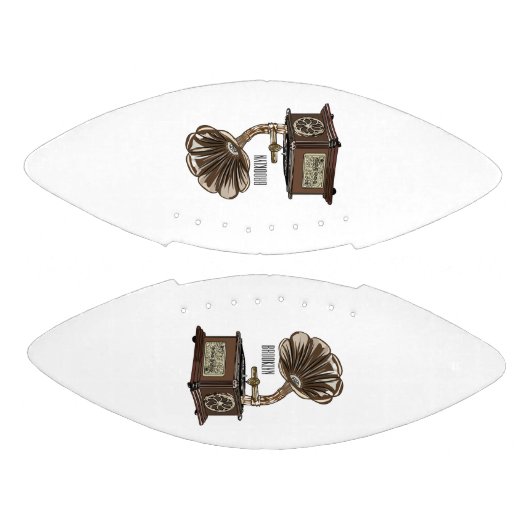 illustratie Platenspeler cartoon American Football (Panelen)