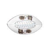 illustratie Platenspeler cartoon American Football (Voorkant)