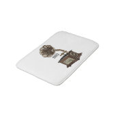 illustratie Platenspeler cartoon Badmat (Gekanteld)