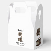 illustratie Platenspeler cartoon Bedankdoosjes (Geopend)