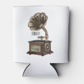 illustratie Platenspeler cartoon Blikjeskoeler (Voorkant)