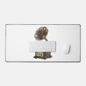 illustratie Platenspeler cartoon Bureaumat (Keyboard & Muis)