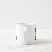 illustratie Platenspeler cartoon Espresso Kop (Achterkant)