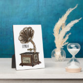 illustratie Platenspeler cartoon Fotoplaat (Zijkant)