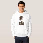 illustratie Platenspeler cartoon Hoodie (Voorkant volledig)