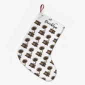 illustratie Platenspeler cartoon Kleine Kerstsok (Voorkant (Hangend))