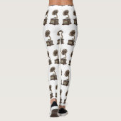 illustratie Platenspeler cartoon Leggings (Achterkant)