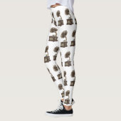illustratie Platenspeler cartoon Leggings (Links)