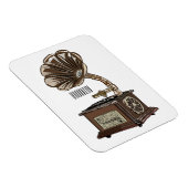 illustratie Platenspeler cartoon Magneet (Rechterzijde)