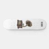 illustratie Platenspeler cartoon Persoonlijk Skateboard (Horizontaal)