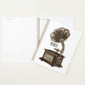 illustratie Platenspeler cartoon Planner (Display)