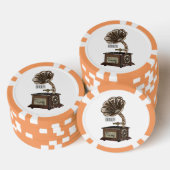 illustratie Platenspeler cartoon Poker Chips (Opstapeling)